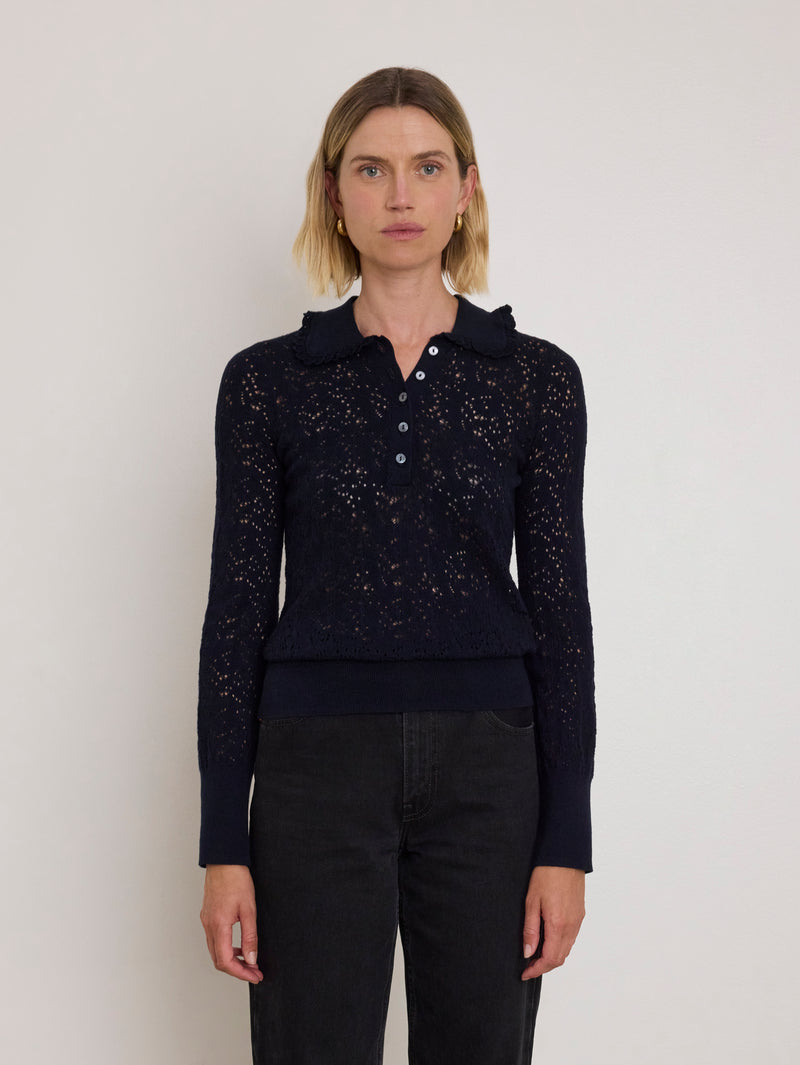 Nation Los Angeles Chloe Lace Sweater
