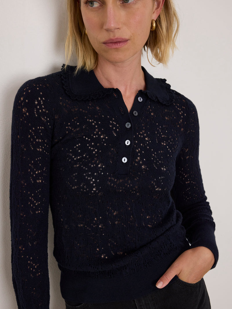 Nation Los Angeles Chloe Lace Sweater