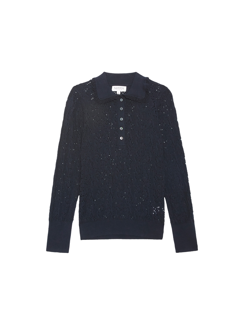 Nation Los Angeles Chloe Lace Sweater