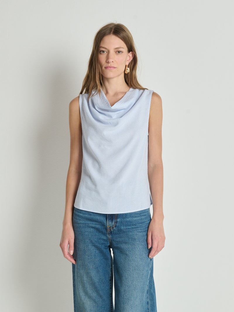 Nation Los Angeles Cille Cowl Neck Tank