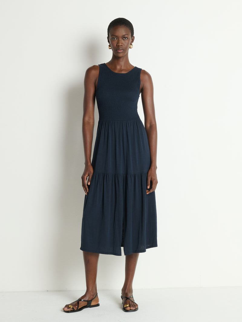 knee length dresses for ladies Clementine Midi Dress | Blue Hydrangea