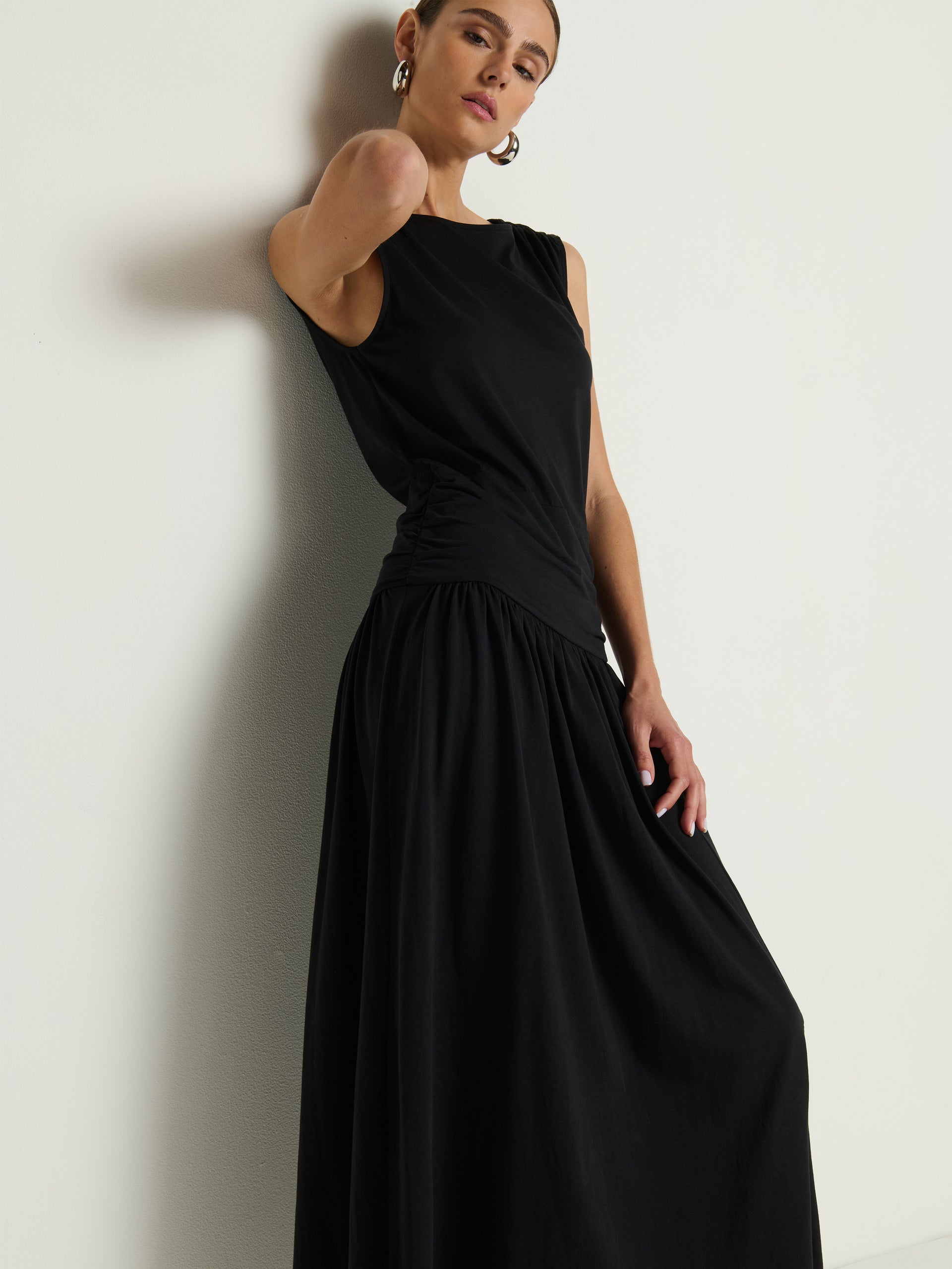knee length dresses for ladies Cleo Midi Dress – em & shi main image 1