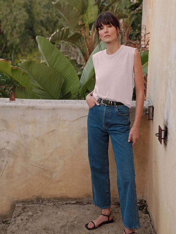 NATION LTD Collins Crewneck Solid Tank