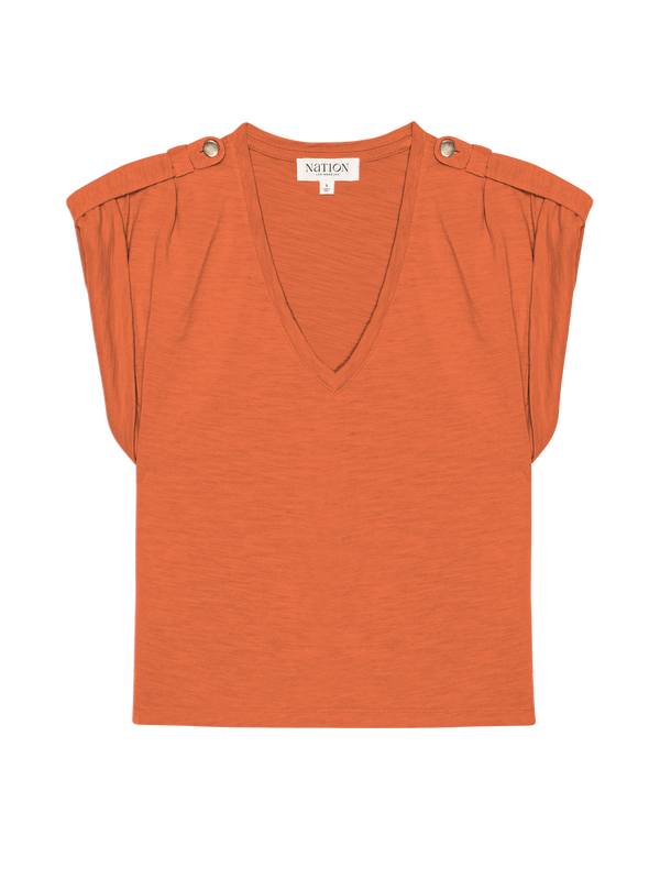 Nation Los Angeles Cooper V-Neck Tee