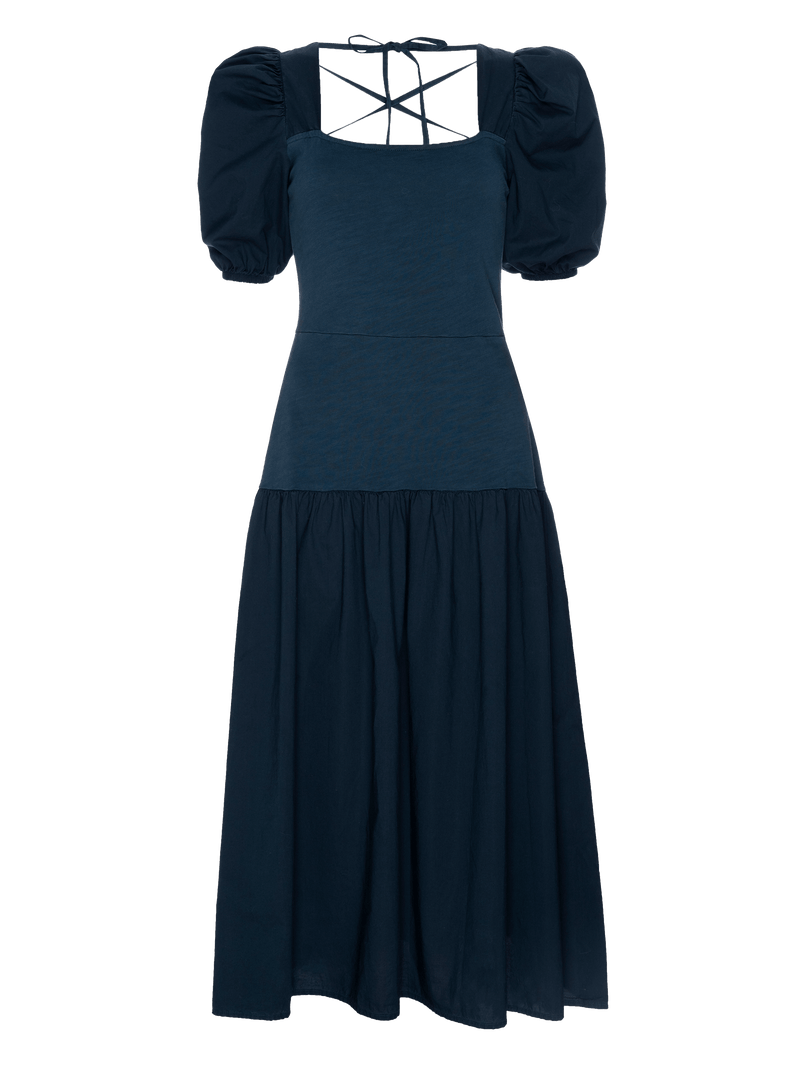 NATION LTD Cordelia Lace Up Midi Dress