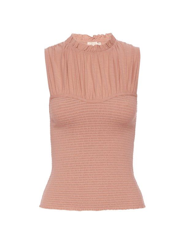 NATION LTD Cynthia Smocked + Layered Tank