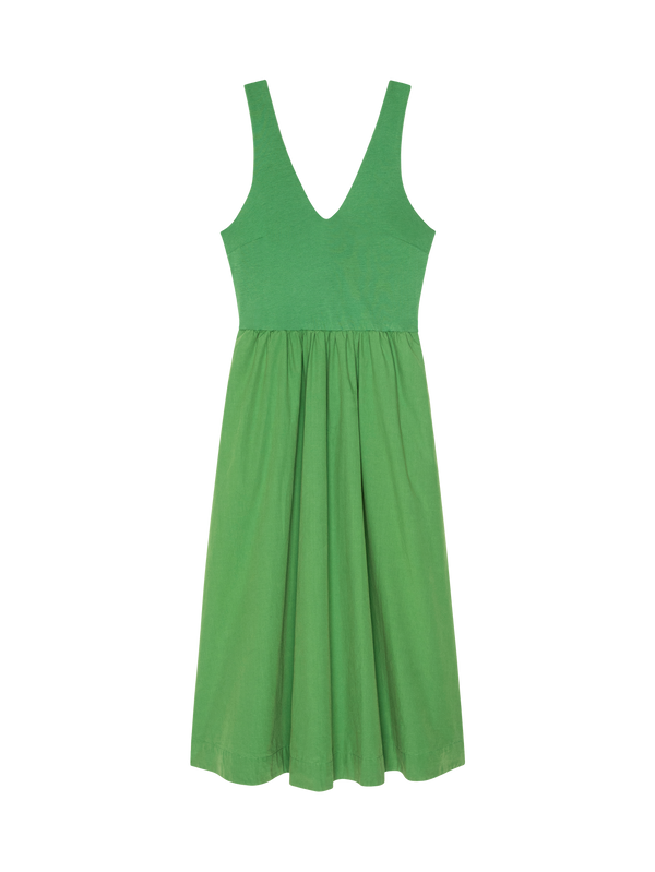 Nation Los Angeles Daria V-Neck Midi Dress