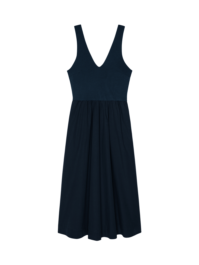 Nation Los Angeles Daria V-Neck Midi Dress