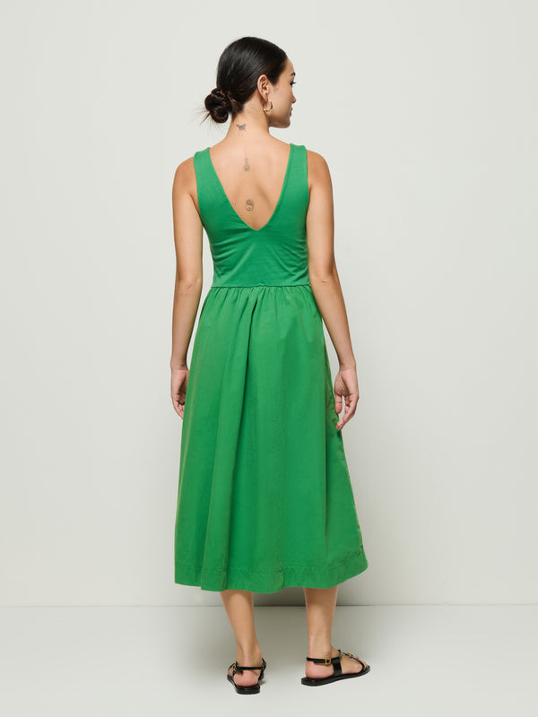 Nation Los Angeles Daria V-Neck Midi Dress