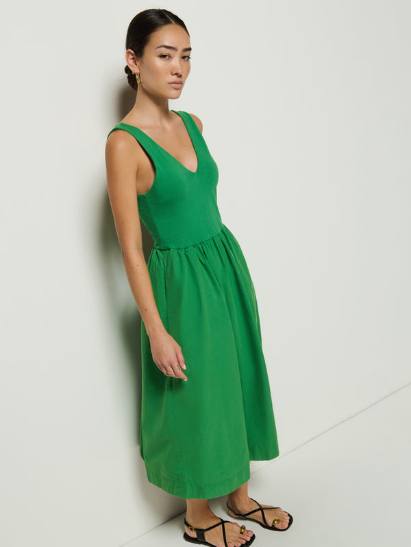 Nation Los Angeles Daria V-Neck Midi Dress