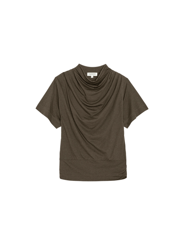 Nation Los Angeles Daryl Cowl Neck Tee