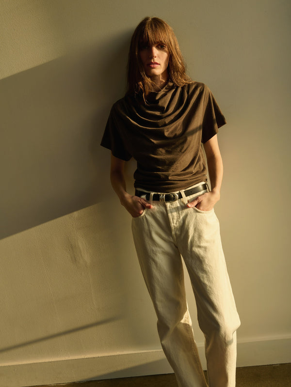 Nation Los Angeles Daryl Cowl Neck Tee