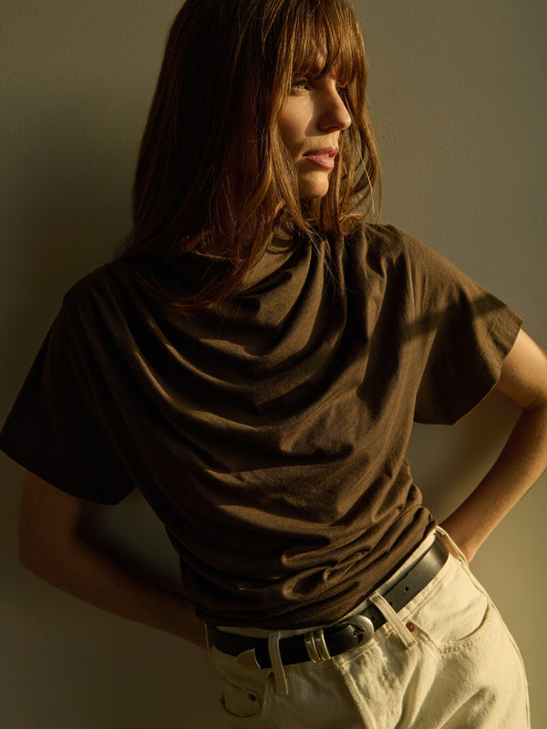 Nation Los Angeles Daryl Cowl Neck Tee