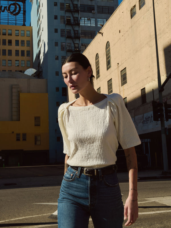 Nation Los Angeles Deana Textured Tee