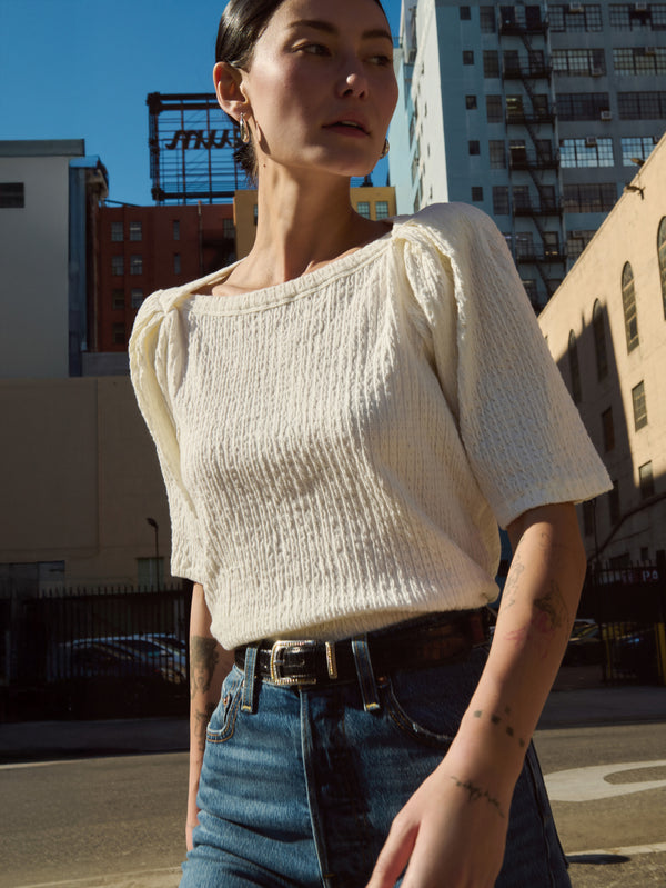 Nation Los Angeles Deana Textured Tee