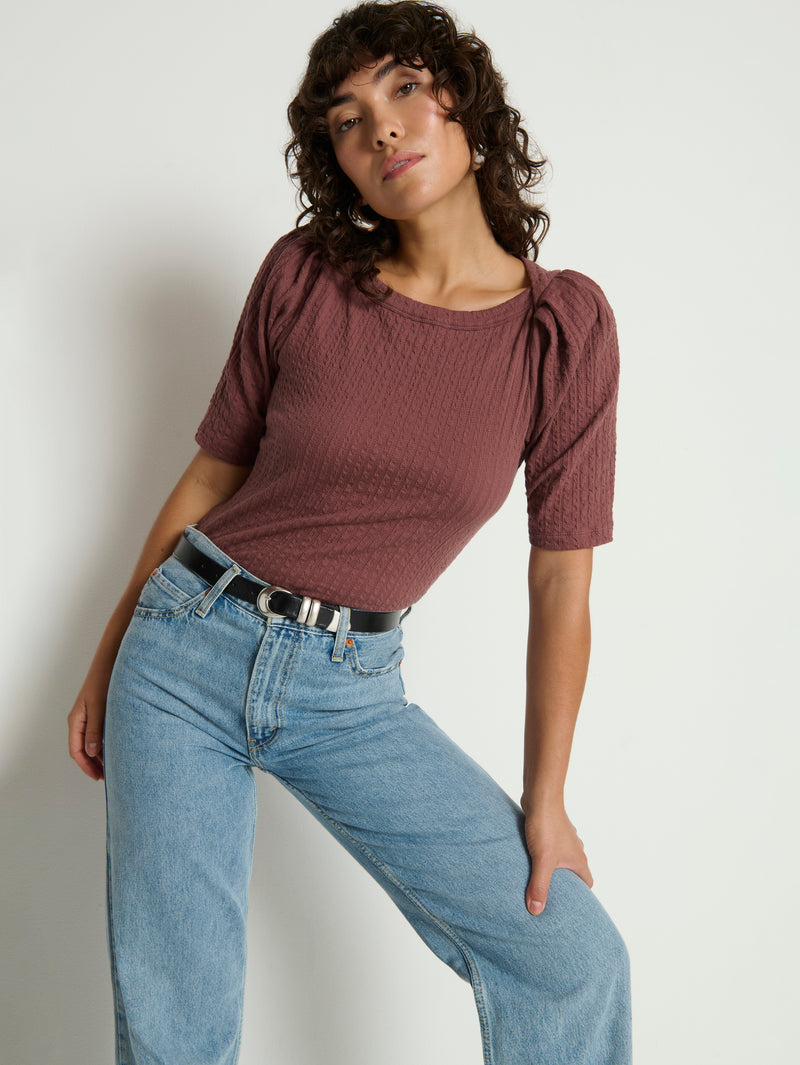 Nation Los Angeles Deana Textured Tee