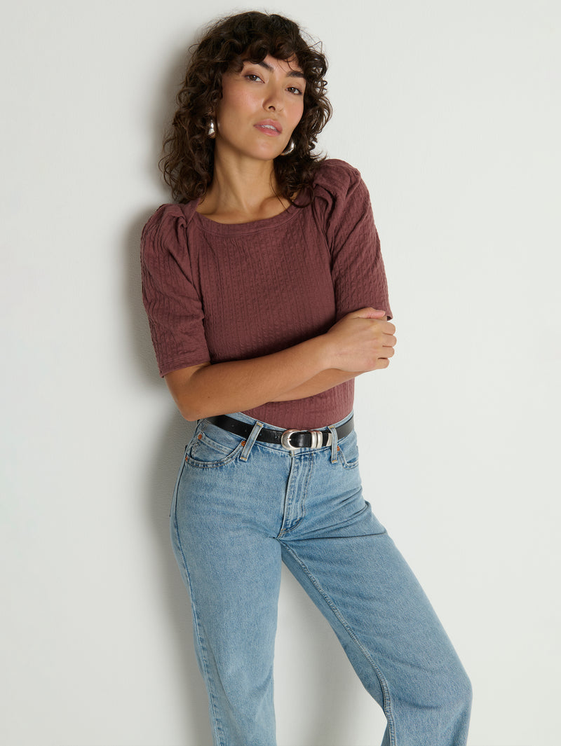 Nation Los Angeles Deana Textured Tee