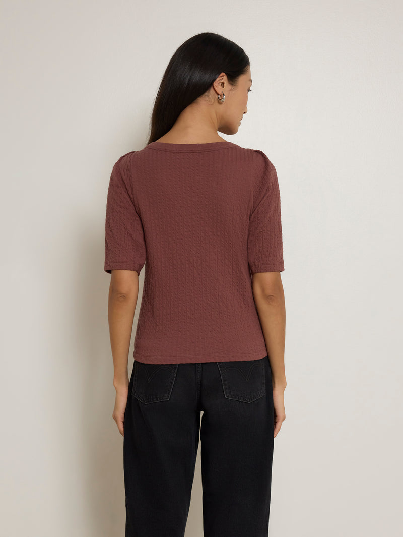 Nation Los Angeles Deana Textured Tee