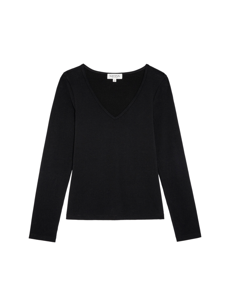 Nation Los Angeles Demi V-Neck Top