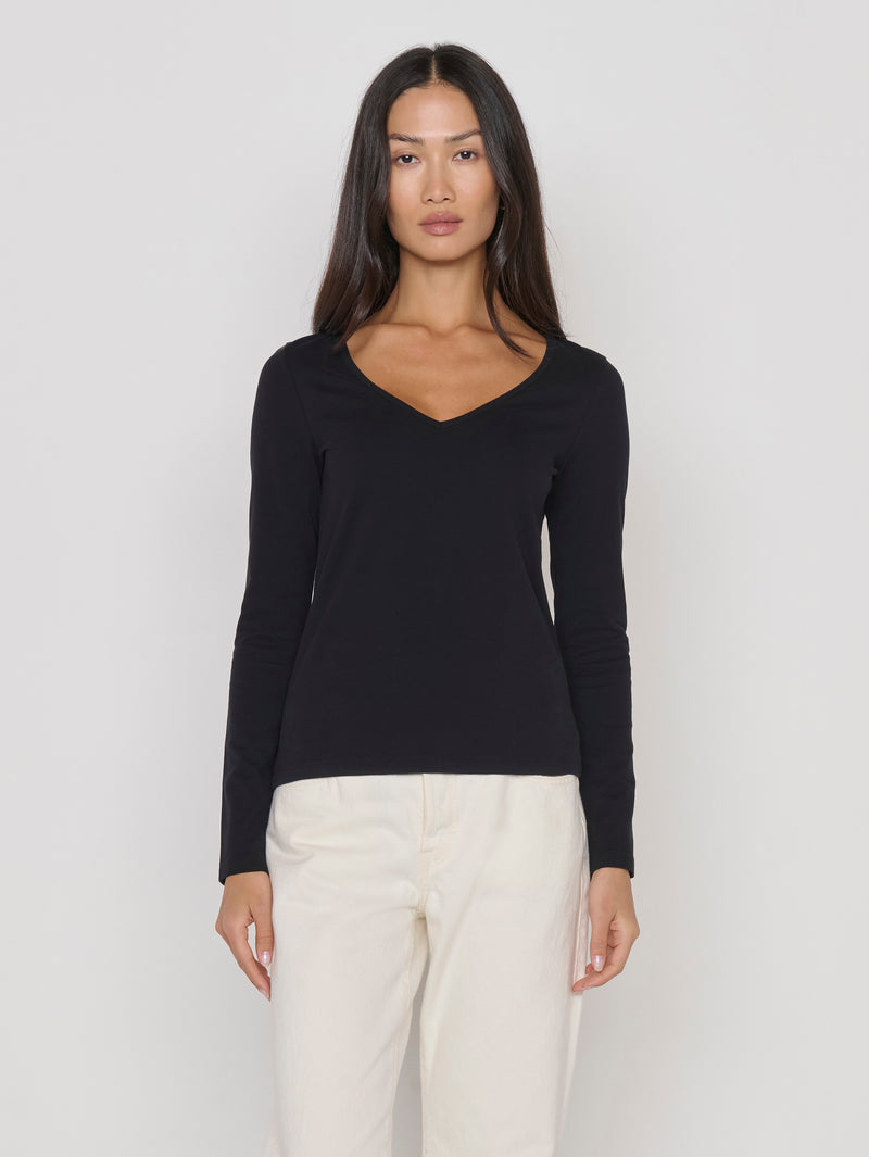 Nation Los Angeles Demi V-Neck Top