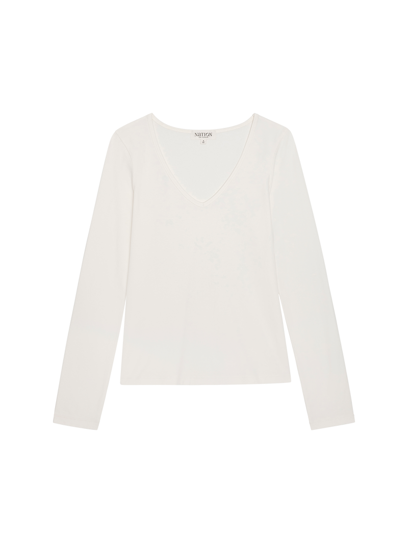 Nation Los Angeles Demi V-Neck Top