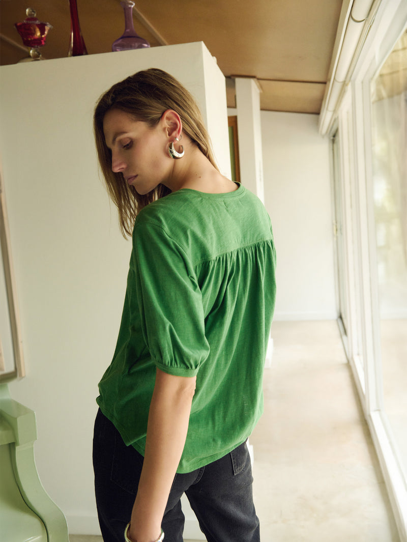 Nation Los Angeles Edie Shirred Tee