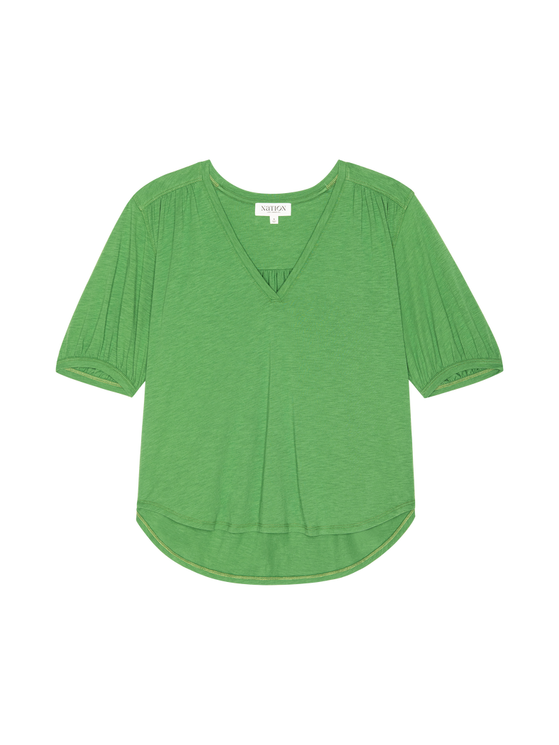 Nation Los Angeles Edie Shirred Tee