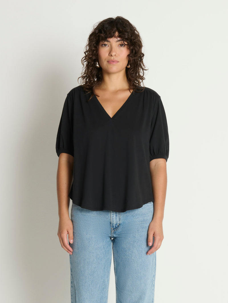 Nation Los Angeles Edie Shirred Tee