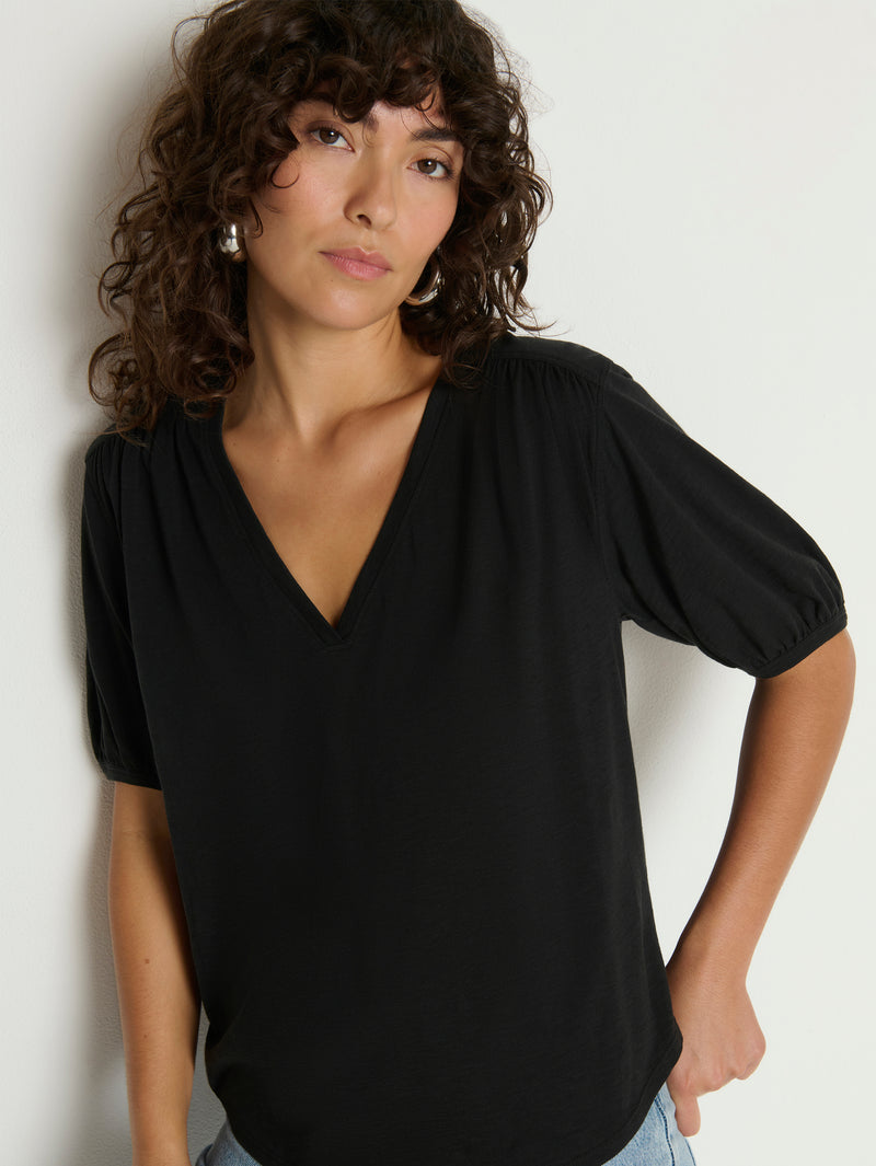 Nation Los Angeles Edie Shirred Tee