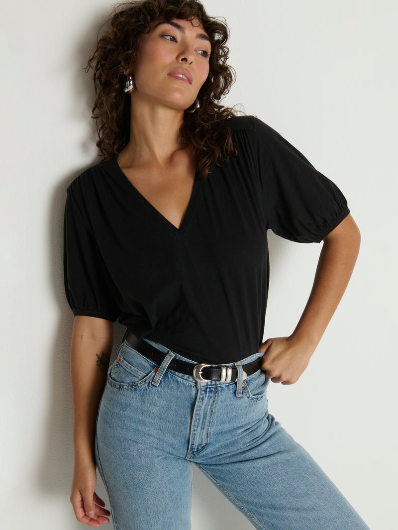Nation Los Angeles Edie Shirred Tee