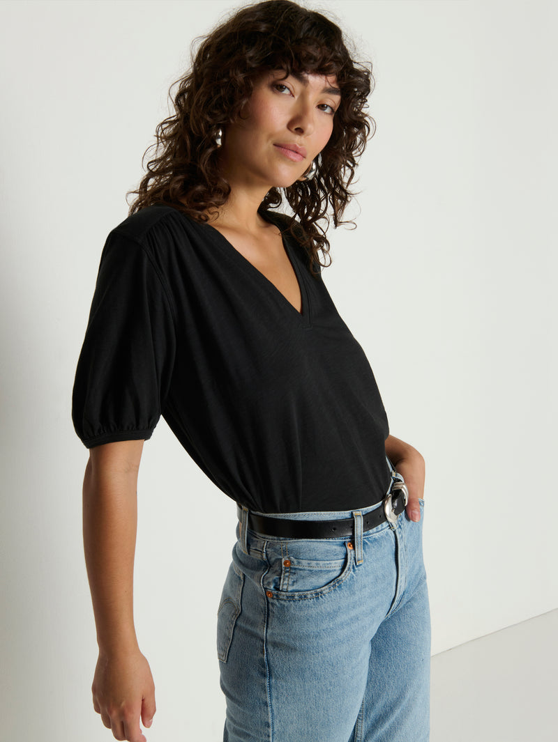 Nation Los Angeles Edie Shirred Tee