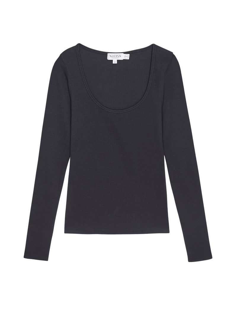 Elaine Long Sleeve - Jet Black | Nation Los Angeles