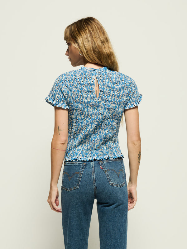 Nation Los Angeles Evie Smocked Top