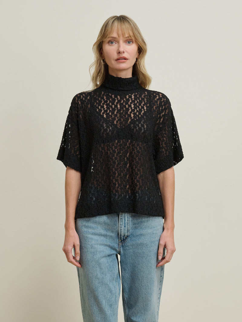 Nation Los Angeles Fable Lace Turtleneck