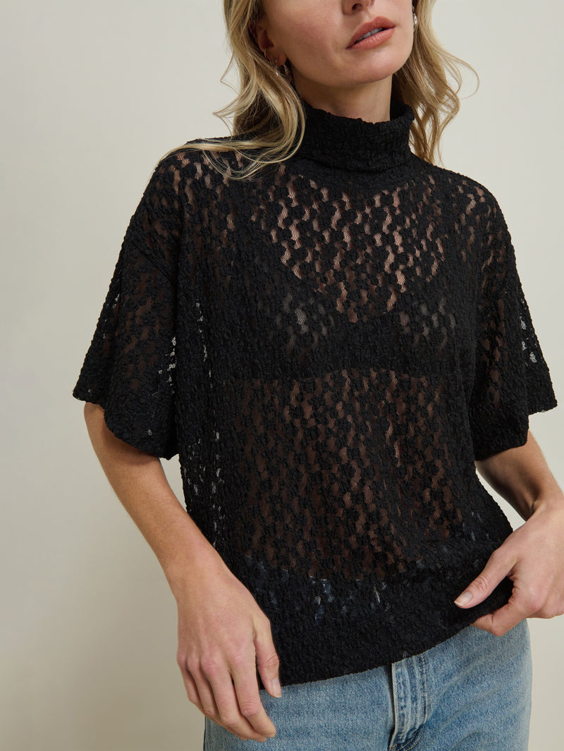 Nation Los Angeles Fable Lace Turtleneck