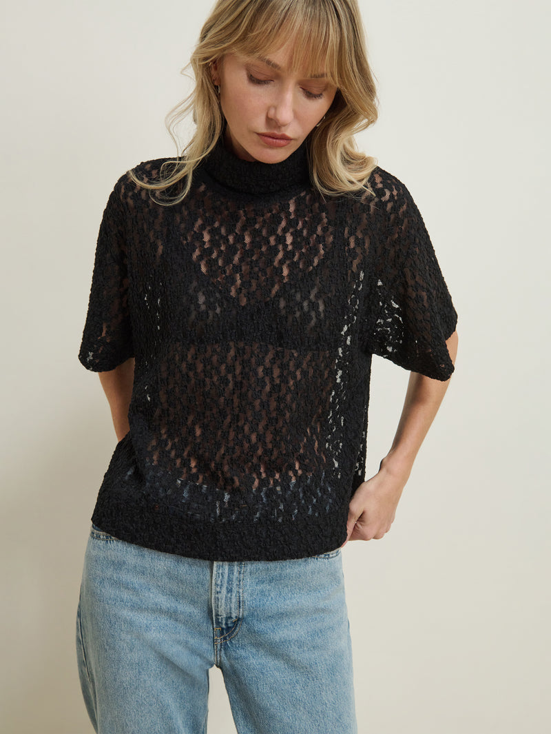Nation Los Angeles Fable Lace Turtleneck