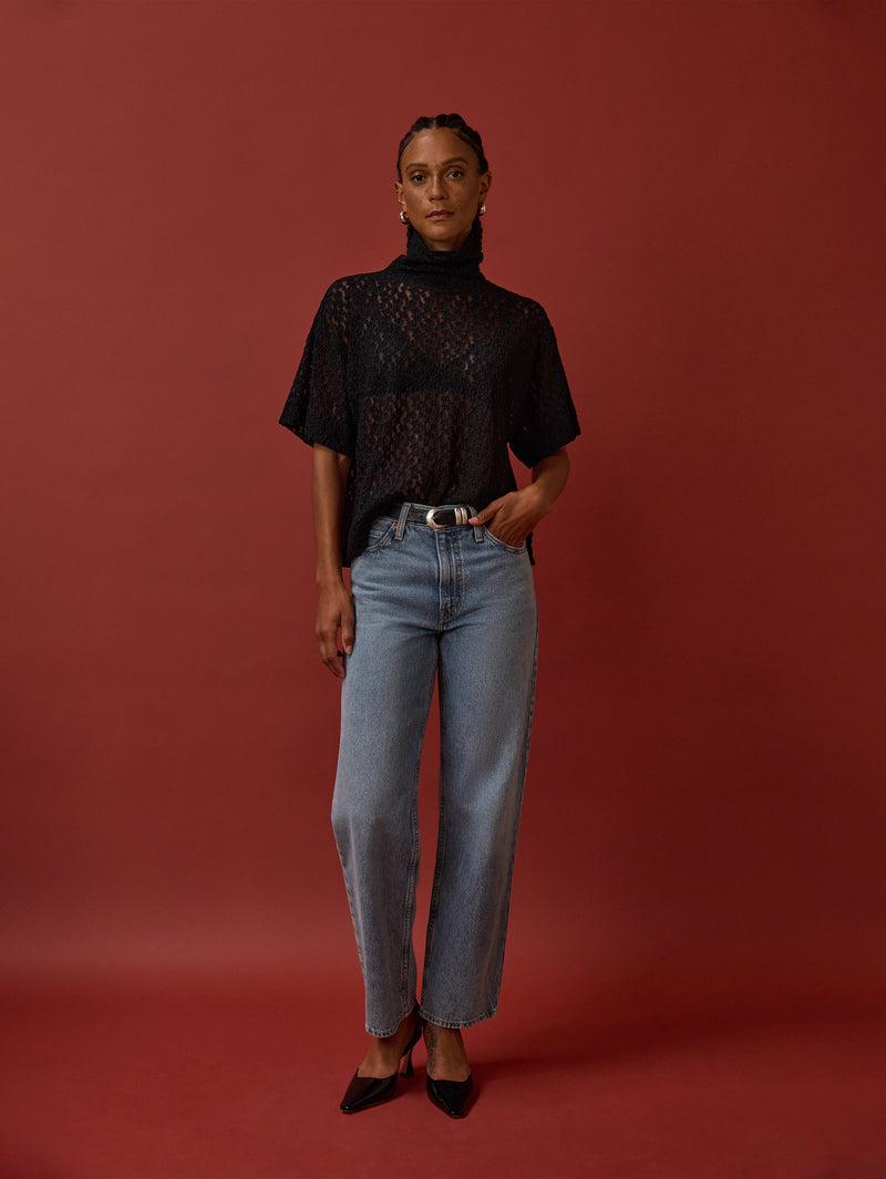 Nation Los Angeles Fable Lace Turtleneck