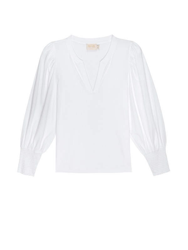 NATION LTD Flora Peasant Tee