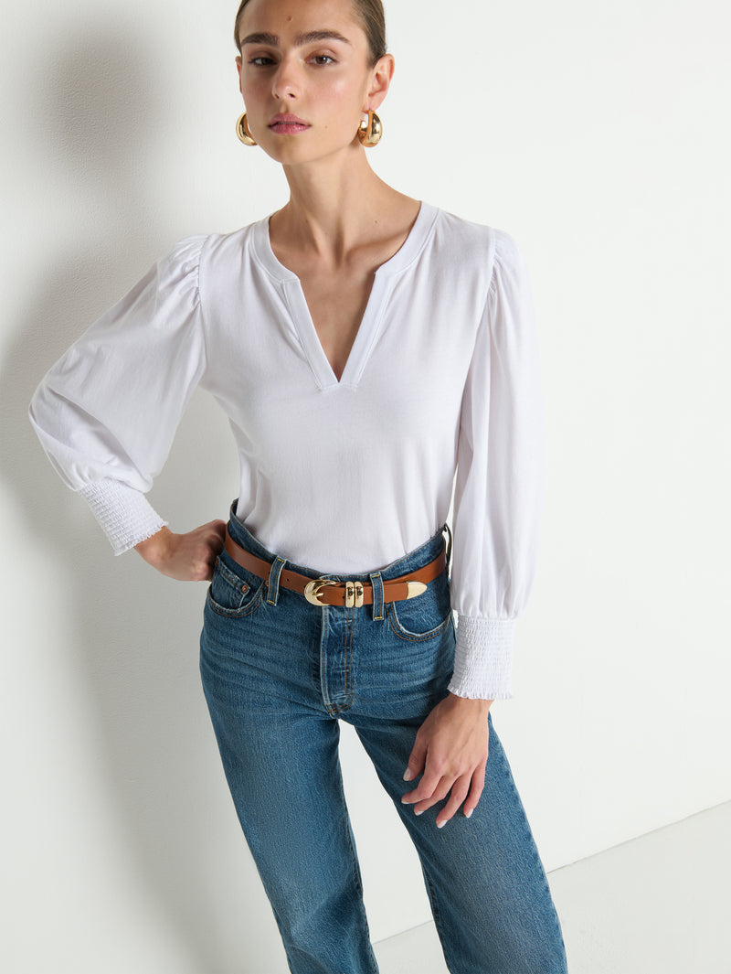 Nation Los Angeles Flora Peasant Tee
