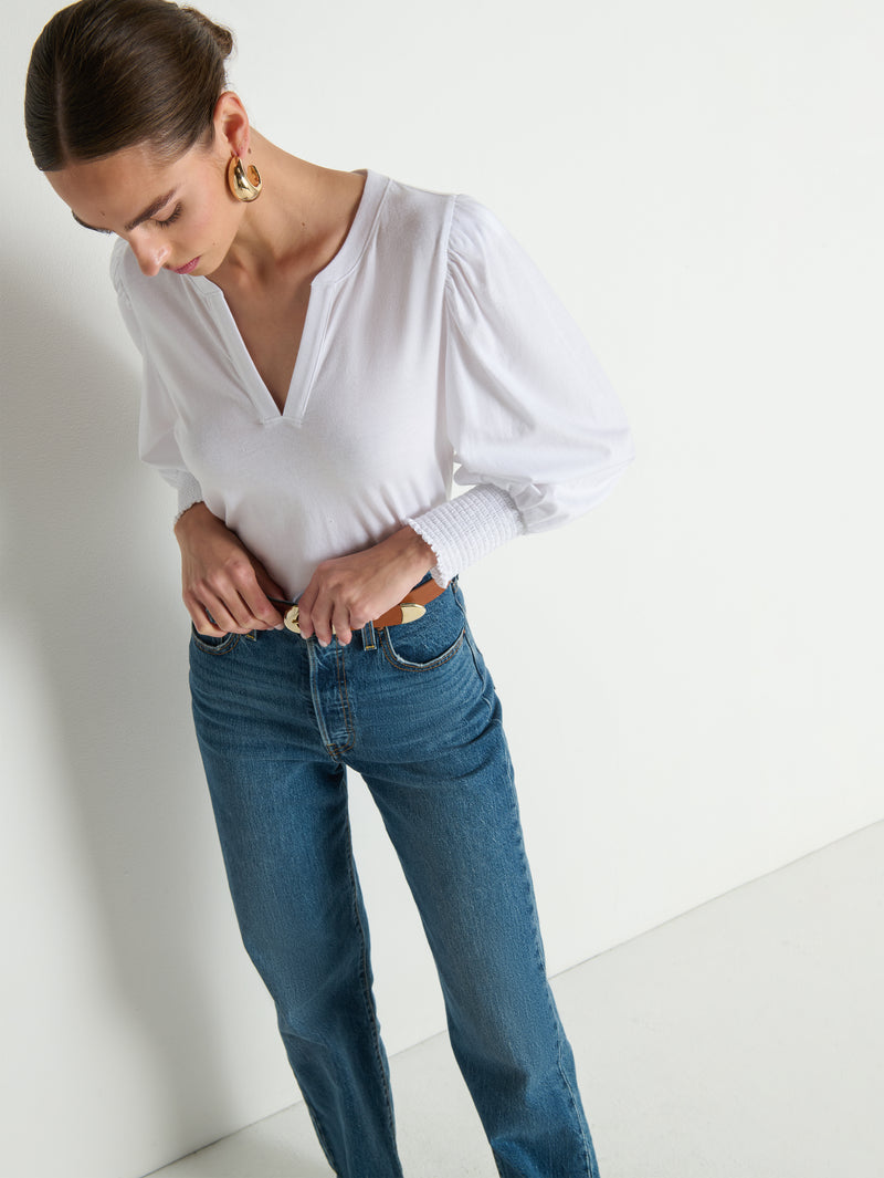 Nation Los Angeles Flora Peasant Tee