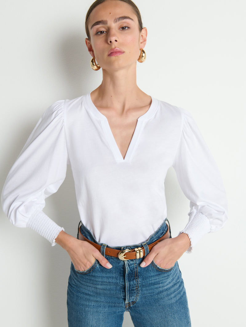 Nation Los Angeles Flora Peasant Tee
