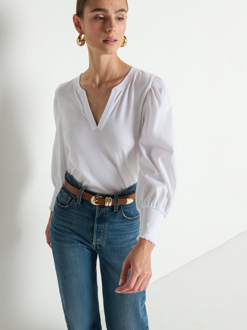 Nation Los Angeles Flora Peasant Tee