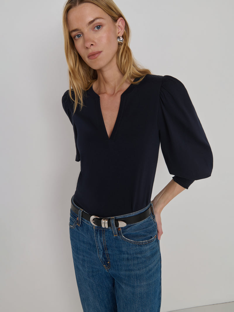 Nation Los Angeles Flora Peasant Tee