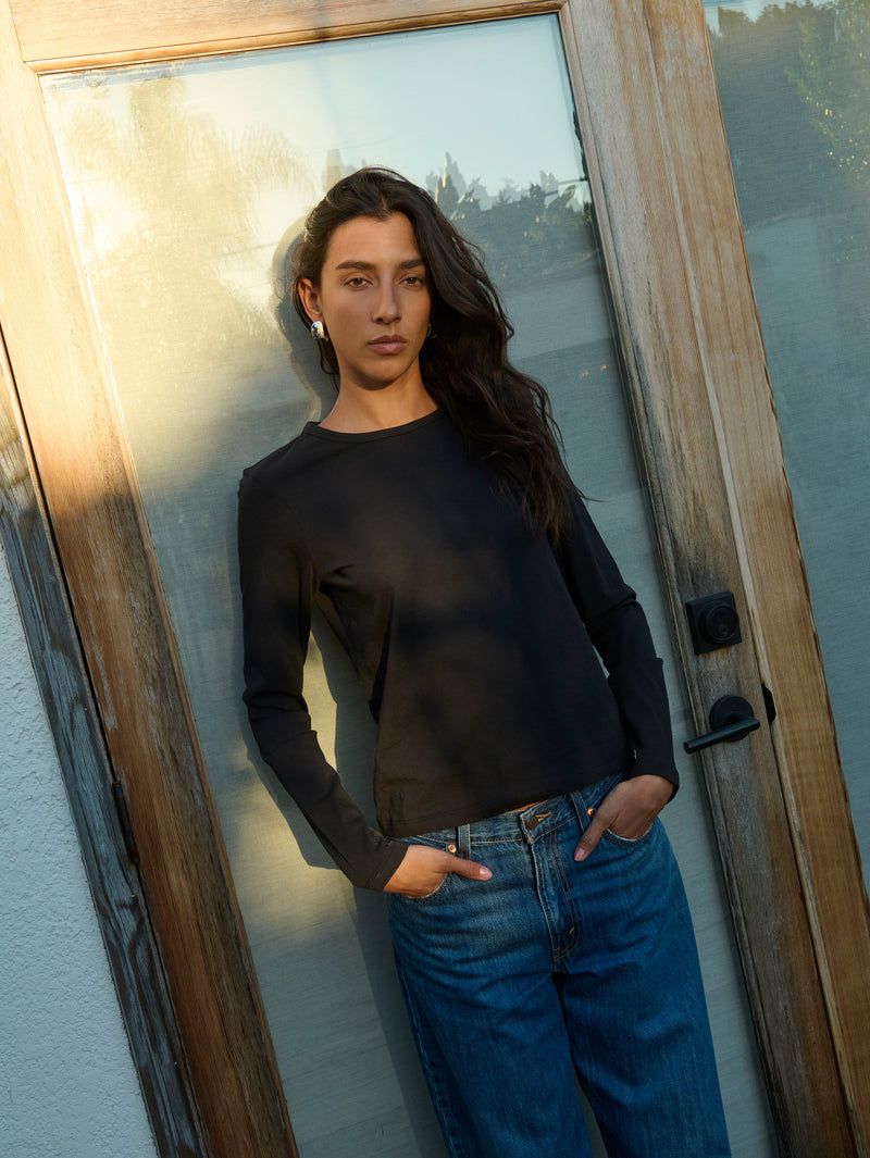 Nation Los Angeles Frances Crew Neck Tee