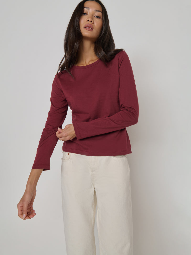 Nation Los Angeles Frances Crew Neck Tee