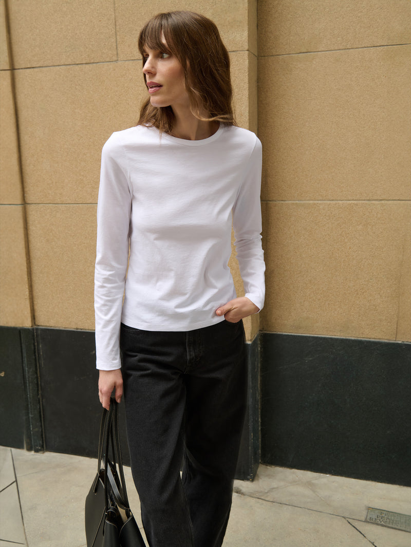 Nation Los Angeles Frances Crew Neck Tee