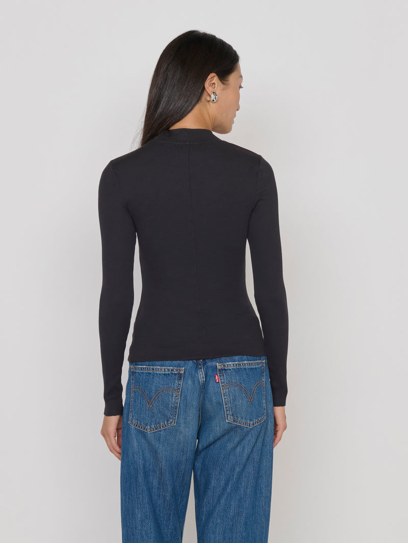 Nation Los Angeles Gina Slim Mock Neck