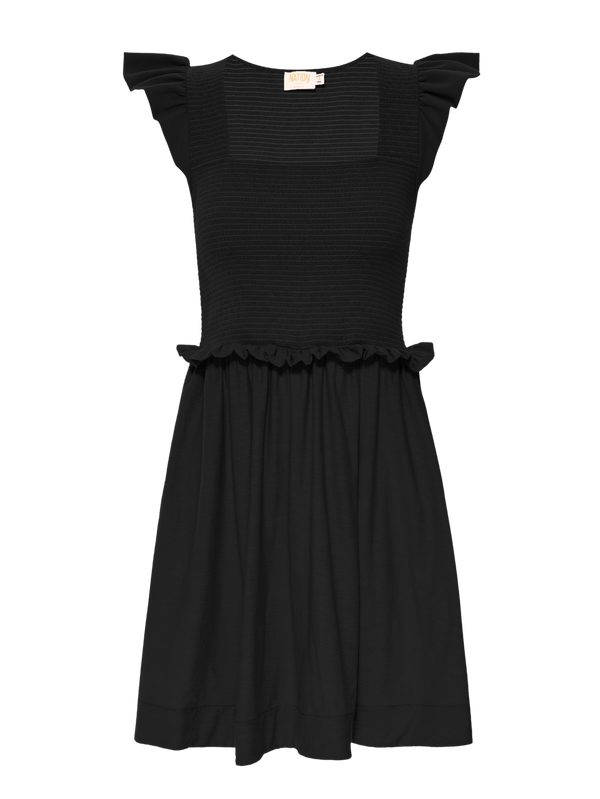 NATION LTD Ginger Smocked Mini Dress