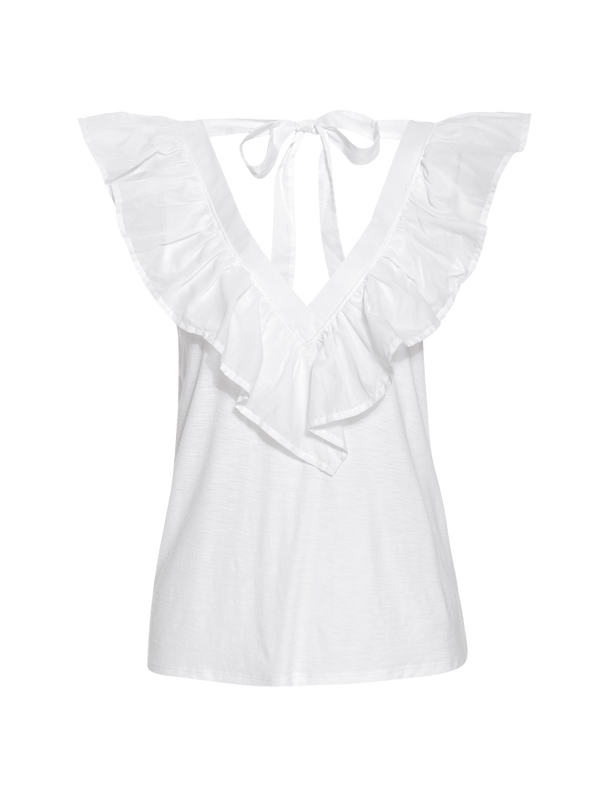 NATION LTD Golda Contrast Ruffle Tank