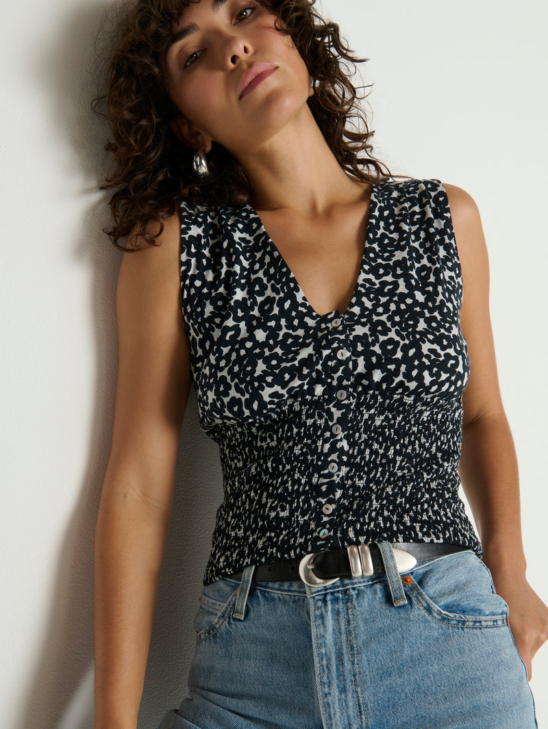 Nation Los Angeles Hali Button Up Tank